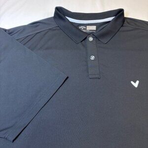 Callaway Men's 3XL Opti-Dry Stretch Polyester Black Polo Shirt